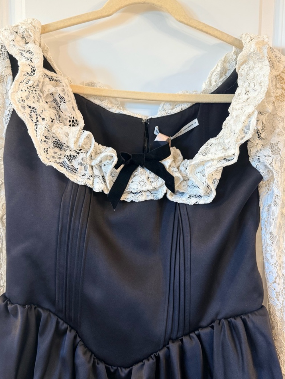 House of CB Cleora Coquette/Romantic Goth Ivory/Black dress- ( XL & extra length - Picture 3 of 8